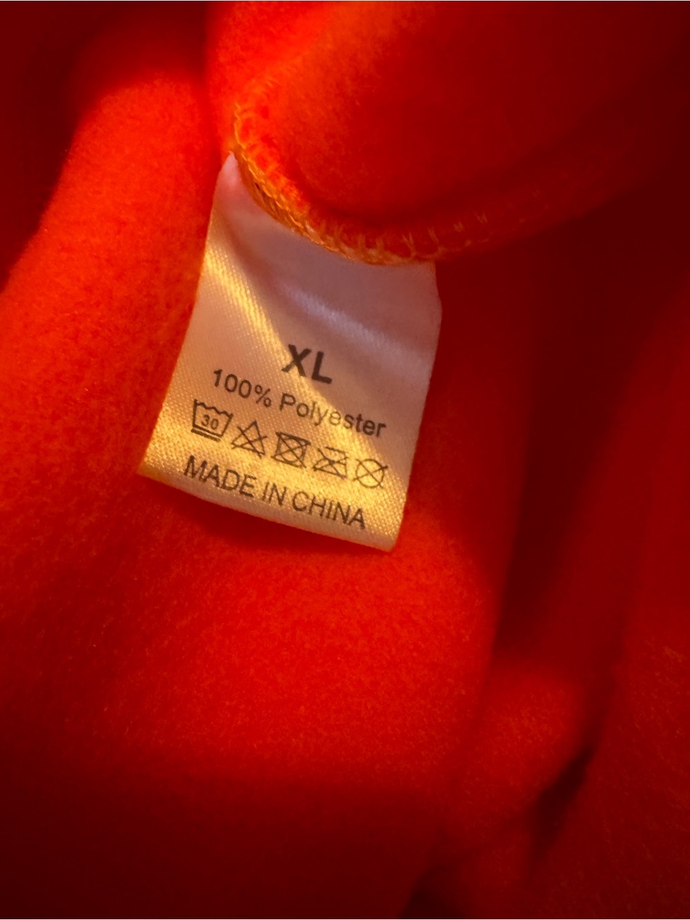 NWT Orange Crewneck Sweatshirt with Ghost Graphic, XL - Picture 5 of 7